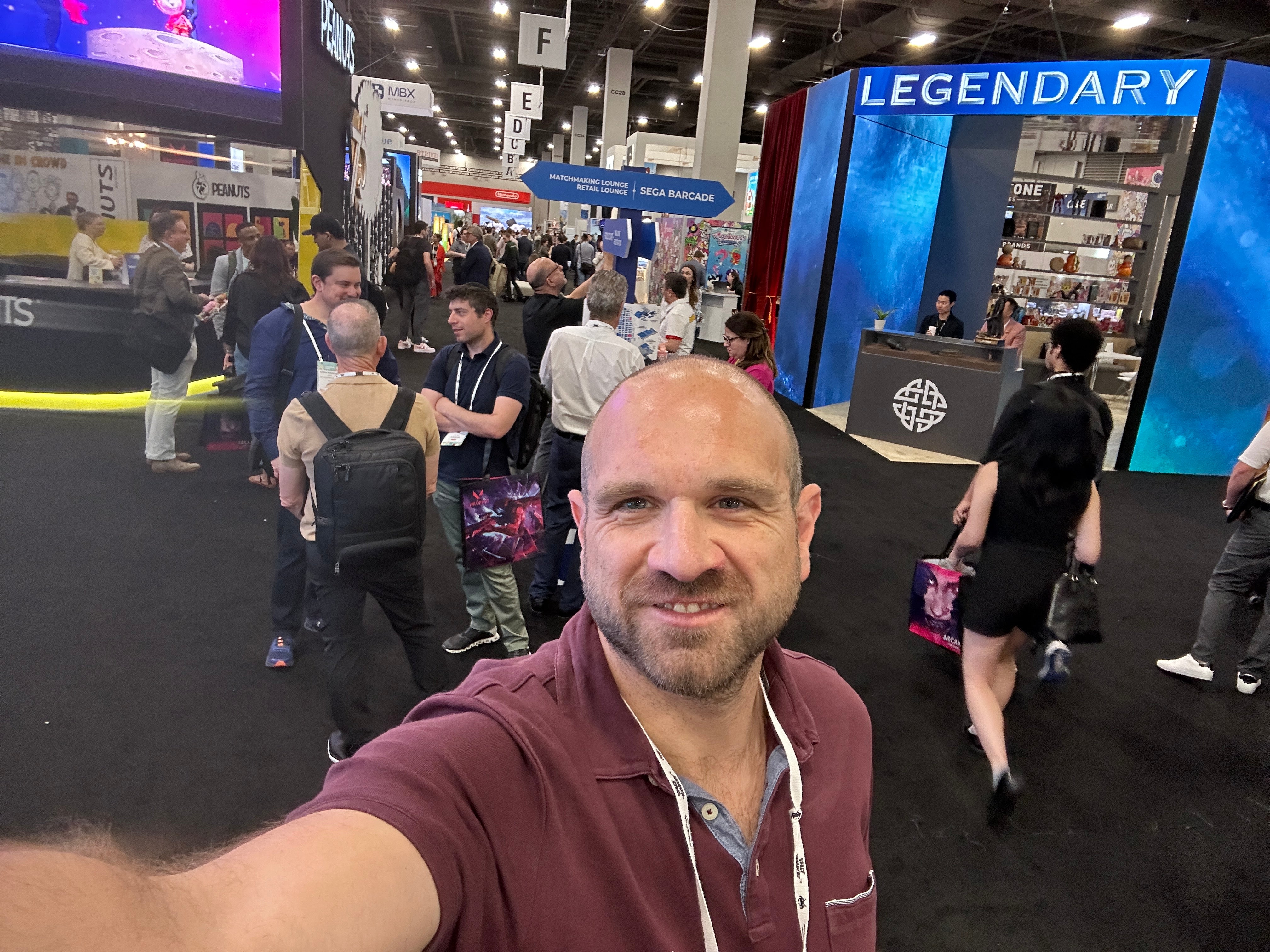 Brandon at licensing expo