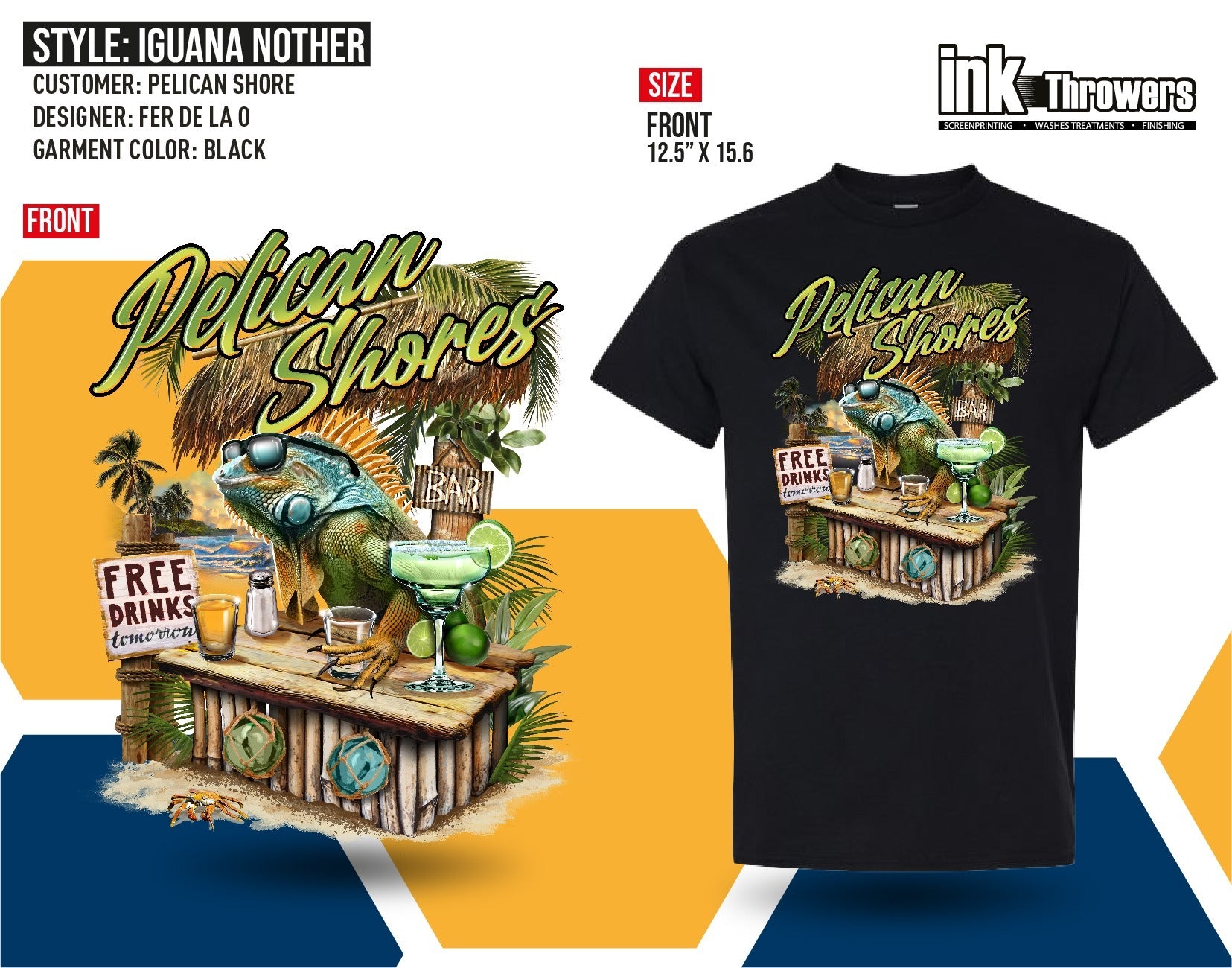 Pelican Shores 01 - Iguana Mother Shirt