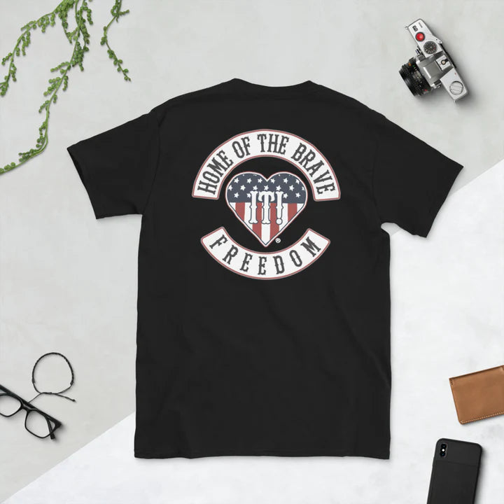 Patch of Honors Home of the Brave Freedom Shirt